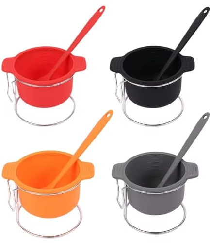 Giwnhvx Ciotole da pizzico per preparare la preparazione della cottura e ciotola in silicone con e rack accessori per barbecue riutilizzabili condimento da cucina