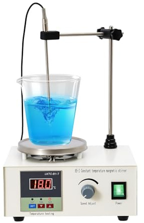 Agitateur magnétique avec plaque chauffante, 2 l, agitateur magnétique avec affichage numérique de la température et réglage de la vitesse, 250 W Digital Magnetic Stirrer Hot Plate, pour mélangeur de