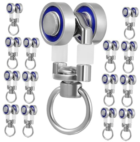 Alipis 15piezas Ruedas De Rodamiento De Metal para Cortinas Rodillos Deslizantes Suaves para Riel De Cortina Accesorios Duraderos para Ventanas Rodillos De Pista Resistentes y Smooth Slid