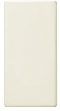 Plaque aveugle de couleur ivoire, aptitude pour installations électriques, design minimaliste, idéale pour compléter la décoration et cacher les connexions.