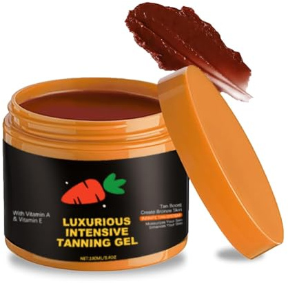 Bräunungsbeschleuniger, Carrot Intensive Tanning Gel,Premium Bräunungscreme,Karotte Selbstbräuner Körper Gesicht Creme, Carrot Bräunungsgel für schnelle Bräunung,für Sonnenbänke & Außensonne (1PC)
