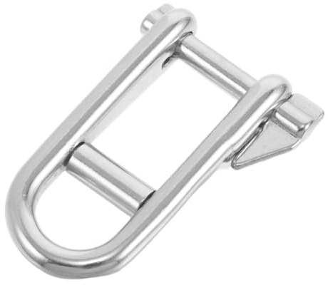 Kisangel Halyard Keyed Pin Shackle Stainless Steel Key Retainer Secure Fastening with Antitamper Design for Sailing Coastal Use Key Pin Mechanism
