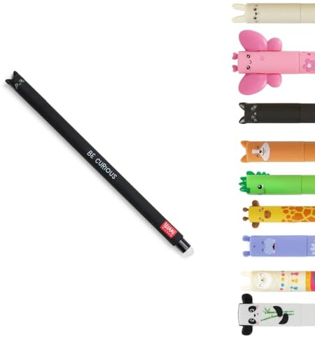 LEGAMI Gelstift Vario Katze | Erstelle dein persönliches Set | radierbare Thermotinte | 0,7 mm Spitze | in vielen verschiedene Motive | inkl. Radierfunktion | für Schule & Büro