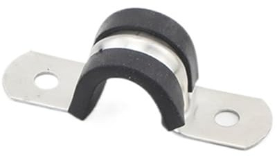 1/2/5pcs Rubber Lined P Clip Cable Mounting Wiring Hose Clamp 6-200mm Stainless Steel Cushion Pipe(160mm 1pc)