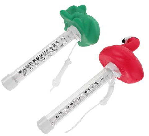 VICASKY Poolthermometer Für Aquarien Schwimmendes Poolthermometer Spa Thermometer Thermometer Mit Großer Anzeige Schwimmbeckenthermometer Teichthermometer Aus Pvc