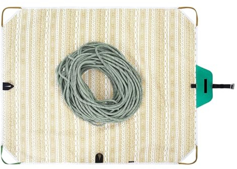 Kletterseiltasche – Oxford-Stoff, 124 x 100 cm, wasserdicht, faltbar, Outdoor-Tragetasche, Aufbewahrung für Kletterausrüstung, Bergsteigen, Wandern, Camping, Rucksackreisen, Reisen