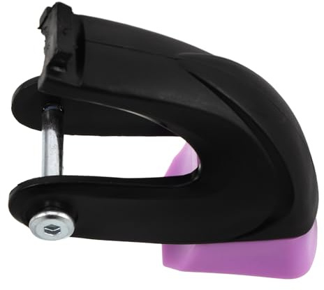 NOLITOY Freno para Patines Línea Negro y Morado Zapata de Freno de Poliuretano Resistente Tope de Talón Antideslizante para Adultos y Accesorio para Patinaje Pista Interior y Exterior