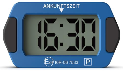 Parkturon PT03 Mini Elektronische Parkscheibe mit Zulassung, Automatische Digitale Parkscheibe fürs Auto, Elektrische Parkuhr mit 2 Displays, Kompakt & leicht ablesbar, Bis zu 2 Jahre Batterielaufzeit