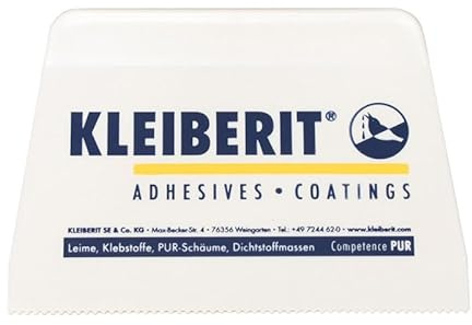 KLEIBERIT Leimspachtel 895.7 – Profi-Spachtel zum Auftragen von Leim, Klebstoff & Dispersion – präzise Zahnung für gleichmäßige Klebstoffverteilung – ideal für Holz, Möbelbau & Montage