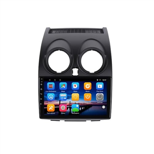 Qxryzp Android 10 reproductor multimedia DVD for coche GPS, for NISSAN, for Qashqai, 1 J10 2006 2008 2010 2012-2013 Audio Auto Radio navegación estéreo Reproductor multimedia para coche