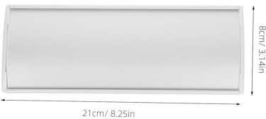 GETAJGHSD Türschild Namensschild 2 Stück aus Metall Gebogene Aluminium Türschilder 21 X 8cm mit Einfachem Austausch Geeignet für Büroräume und Private Innenbereiche