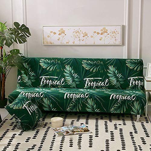 Universelle Elastische All-Inclusive Sofabezug ohne Armlehne,Anti Rutsch Stretch Couch überzug Moderner Druck Sofahusse Sofa Abdeckung Sofaüberwurf Schlafsofa Schonbezug Stretchhusse N 160-190CM
