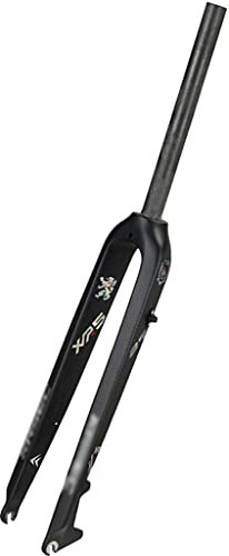 Forcella per Bicicletta MTB 26/27.5/29 Pollici Freno A Disco MTB Forcella Fibra di Carbonio 3K Tubo Dritto Superleggero 1-1/8 26/27.5/29 in Rigida MTB Forcella Anteriore