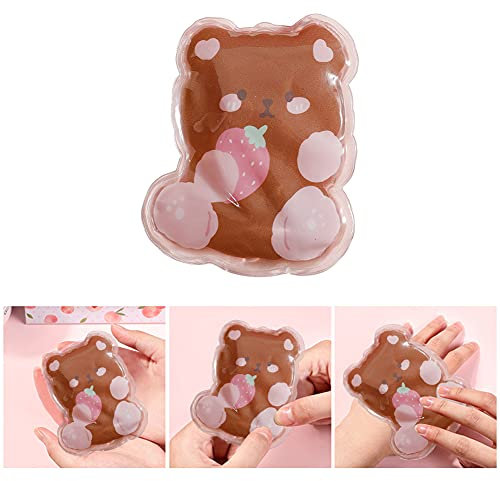 Surakey Mini Taschenwärmer Kinder handwärmer wiederverwendbar zum knicken Cartoon Bär Knick Hand Wärmer Fingerwärmer Handtaschenwärmer Wärmepad Heizpad Winter Weihnacht Erwachsene Kinder Geschenke