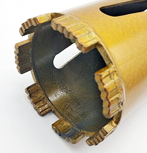 450 mm professionell diamantborr turbo kärnborr våt torr Ø 51,63,76,83 mm; M22 standardgänganslutning; tillval SDS Plus eller SDS MAX adapter (Ø 76 mm x 450 mm längd)
