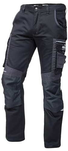 PUMA Workwear Precision X Arbeitshose für untersetzte Größen - Premium Bundhose für Herren, mit vielen Taschen und verstärkten Kniepartien - für Handwerk, Produktion und Baugewerbe