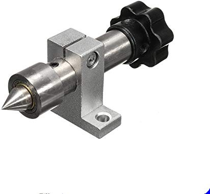 Lathe Machine Accessories Revolving Thimble Wood Turning Tool Lathe Replacement Parts for DIY Woodworking(Large Telescopic Tailstock)