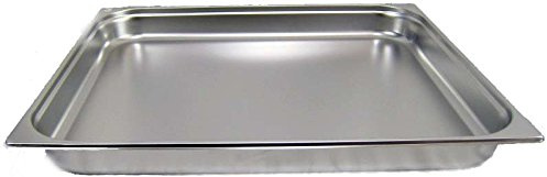 AcMax GN 2/1 Gastronormbehälter GN-Behälter Edelstahl 18,4 Liter Tiefe 65mm Gastronorm