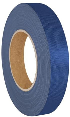 KS24 Products Gaffer Tape Ruban adhésif en tissu de qualité supérieure - Grand choix de couleurs et de largeurs - Adhésif puissant et amovible - Bleu foncé - 12 mm x 50 m