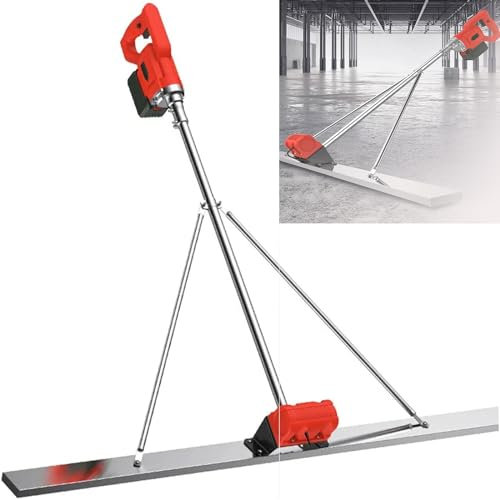 Grattoir à Béton électrique, Grattoir à Béton électrique avec Grattoir, Nivellement De Ciment électrique sans Fil, Outil De Finition du Béton, Adapté Au Traitement du Béton en Décoration,1.5M