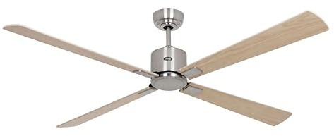 CasaFan ECO NEO III 152 WiFi Deckenventilator, Energiesparender & leiser Ventilator mit hochwertigen Holzflügeln, 6 Geschwindigkeiten mit Fernbedienung, für Räume bis 35 qm & Schrägen bis 23°