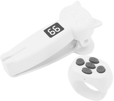 Remote Control Page Turner for KINDLE, Portable Bluetooth Page Turner Clicker with Digital Display, Fast Slow Adjustable 1-99 Speed Compatible with Phone Tablet for Readi