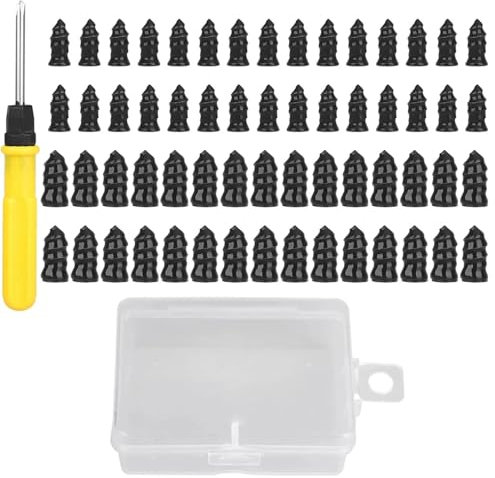 Clou de réparation de pneu sous vide, kit de réparation de bouchon de pneu,Kit de réparation de pneu crevé 61 pièces Kit de réparation de pneu - Kit de patchs pour pneus de voiture, bouchons de pneus
