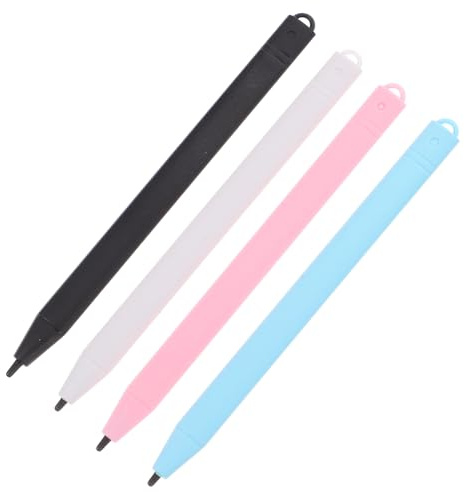 Beaupretty 4piezas Stylus para Tabletas LCD Bolígrafo De Repuesto Compatible con Ranuras para Escritura Digital para Niño Niña y Dibujo Pantallas Electrónicas Colores Negro Azul y Rosa