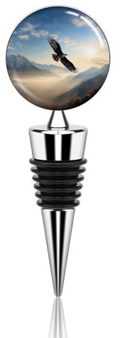 Eagle Mountains Bottle Stopper Beverage Bottle Sealer Reusable Wine Stopper Personalised Champagne Stopper Unique Wine Bottle Corks Keep Fresh Suitable for Standard
