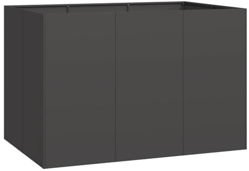 vidaXL Jardinière Noir 120x80x80 cm Acier