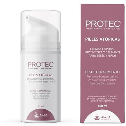 PROTEC® Pediatric SkinCare - Crema corporal protectora y calmante para bebés y niños | Pieles Sensibles y Atópicas | con Caléndula, Prebióticos y Antioxidantes |100ml