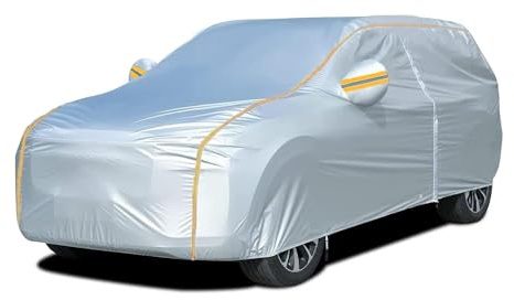 Car Cover für Mercedes GLS 2021-2025 Auto Schutzhülle Wasserdicht, UV-beständig, Staubdicht, Kratzfest,mit Seitlichem Türreißverschluss und Rückspiegeltasche