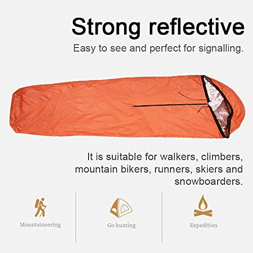 ANGGREK Utomhussovsäckar, Lätt Nylon, Nödsovsäck för Camping och Vandring, Perfekt för Resenärer, Kompakt och Bärbar (Vit)