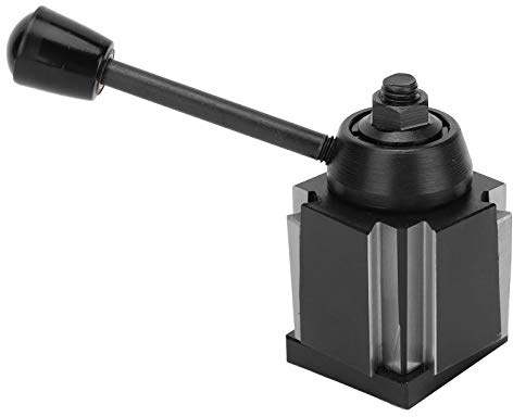 Wedge Type Tool Post Piston 250-000, Quick Changing Boring Holder, High Speed Steel CNC Fixture Tool, Industrial Lathe Change Tool Post with Body and Rod for Precision Mach