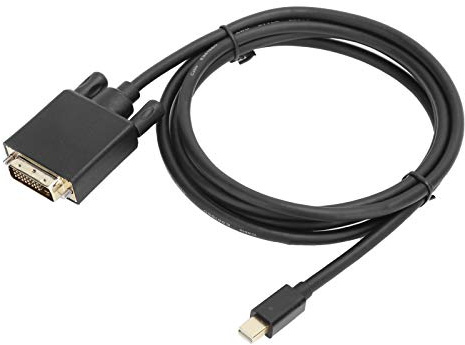 Generic Mini Till DVI-kabeladapter med 4K-stöd för High-Definition Display Port-anslutningar Svart 1 Material ABS-hus för Hemmakontor (1,8 meter)