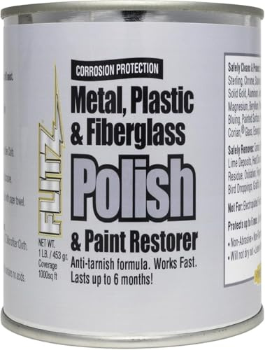 Flitz Metal, Plastic & Fiberglass Polish & Paint Restorer, 1 LB. Jar