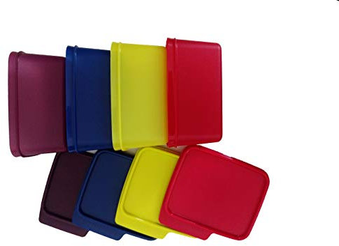 Aspiration's Tupperware Kunststoffbehälter-Set, 1,2 l, mit weichem Baumwolltaschentuch, 1 Stück, jede Farbe