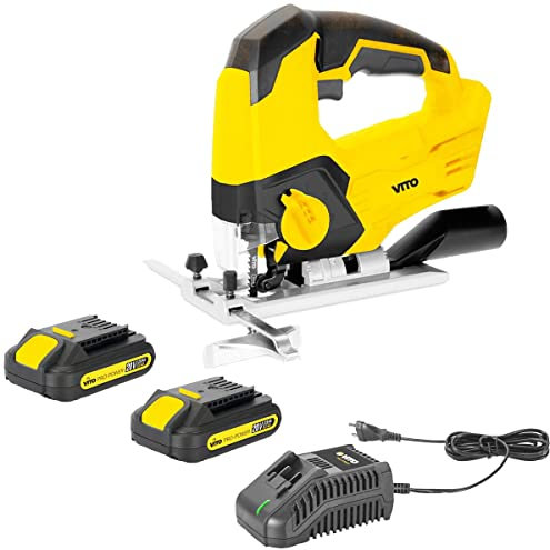 VITO - Scie sauteuse 20V Lithium ion EGO LI + 2 batteries 4.0 Ah + Chargeur rapide