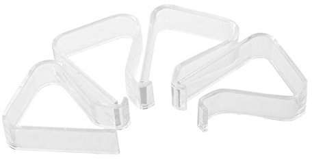 Josenidny 4 Stueck Picknick-Clips, Spring Tischtuchklemmen Tischtuchklammer, transparent