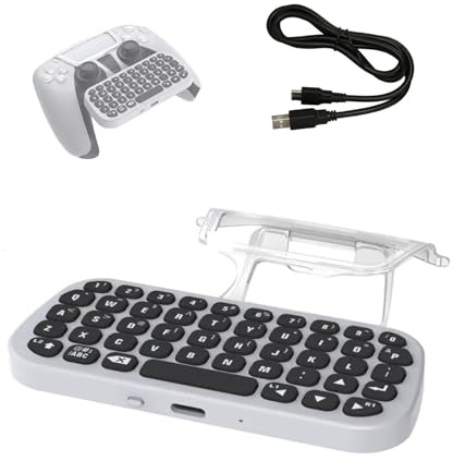 Kabellose Controller-Tastatur für Gamepad, Professionelles Chat-Vioce Kabelloses -Controller-Keypad mit Clip-Halterung, für Controller