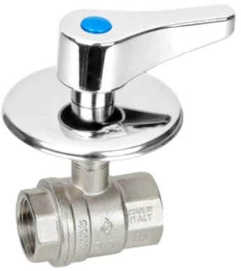 Valvola a sfera ad incasso con maniglia 1/2'' DN 15 PN 64