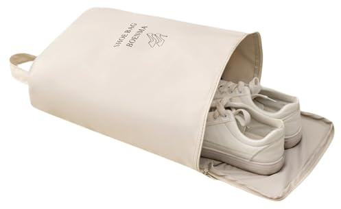 Samuliy Schuh-Organizer, Reise-Organizer, Schuhtasche | Tragbare Schuhbeutel zur Aufbewahrung, Schuhtasche für Lederschuhe, Wanderschuhe, Hausschuhe, beige, Refer to, Unisex