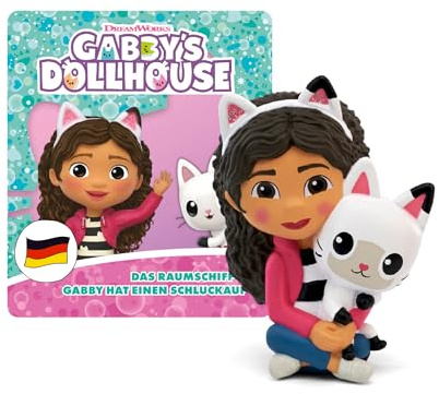 tonies Hörfigur für Toniebox, Gabby's Dollhouse – Das Raumschiff/Gabby hat einen Schluckauf, Hörspiel für Kinder ab 4 Jahren, Spielzeit ca. 43 Minuten