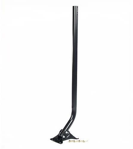 Antennas Direct ClearStream - Albero universale da 101,6 cm con hardware e base girevole, palo e base in acciaio verniciato a polvere per tutte le stagioni, facile da installare (nero)