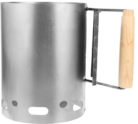 BESTonZON Cubo De Hierro Parrilla De Barril para Barbacoa Herramienta De Encender Fuego Resistente Al