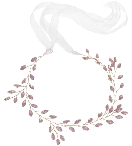 Angoily Eleganter Brautkopfschmuck aus Zinklegierung und Band für Hochzeit Haarschmuck für Bräute Verleiht Charme und Passt zu Meisten Haarfarben