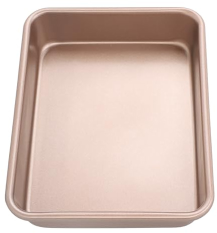 SUNGOOYUE Rektangulär Bakplåt Kolstål Bakplåt 28 X 23 X 5 Cm Nonstick Kakplåt för Ugnsbakning Rostning och Lasagne för Hemmakök Restaurang Användning (Liten rektangulär)