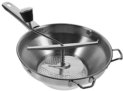 HEMOTON Passiersieb Edelstahl Kartoffelstampfer Küchenstampfer mit Griff Gemüsestampfer Kartoffelpresse Stampfer für Obst Gemüse Kartoffel Guacamole Eiersalat Bananenbrot Kartoffelbrei Stampfer