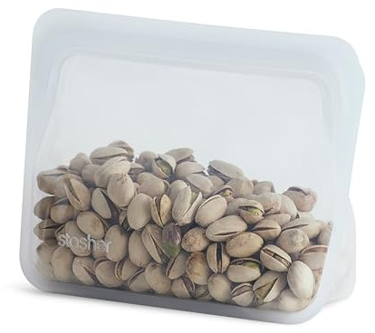 Stasher Stretch Deckel Silikon Large 3 Stück, Wiederverwendbar, Klar | Dehnbare Silikondeckel für größere Schüsseln, Meal Prep, Töpfe und Behälter; Luftdicht, BPA-frei, Spülmaschinenfest, Küche.