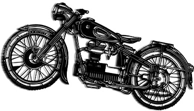 NORTH KAISER Metall-Wandkunst Motorrad | Vintage Wanddekoration | schwarze Skulptur für Garage, Schlafzimmer, Bauernhaus | ästhetisches Design | Einweihungsgeschenk (96,5 x 45,7 cm)